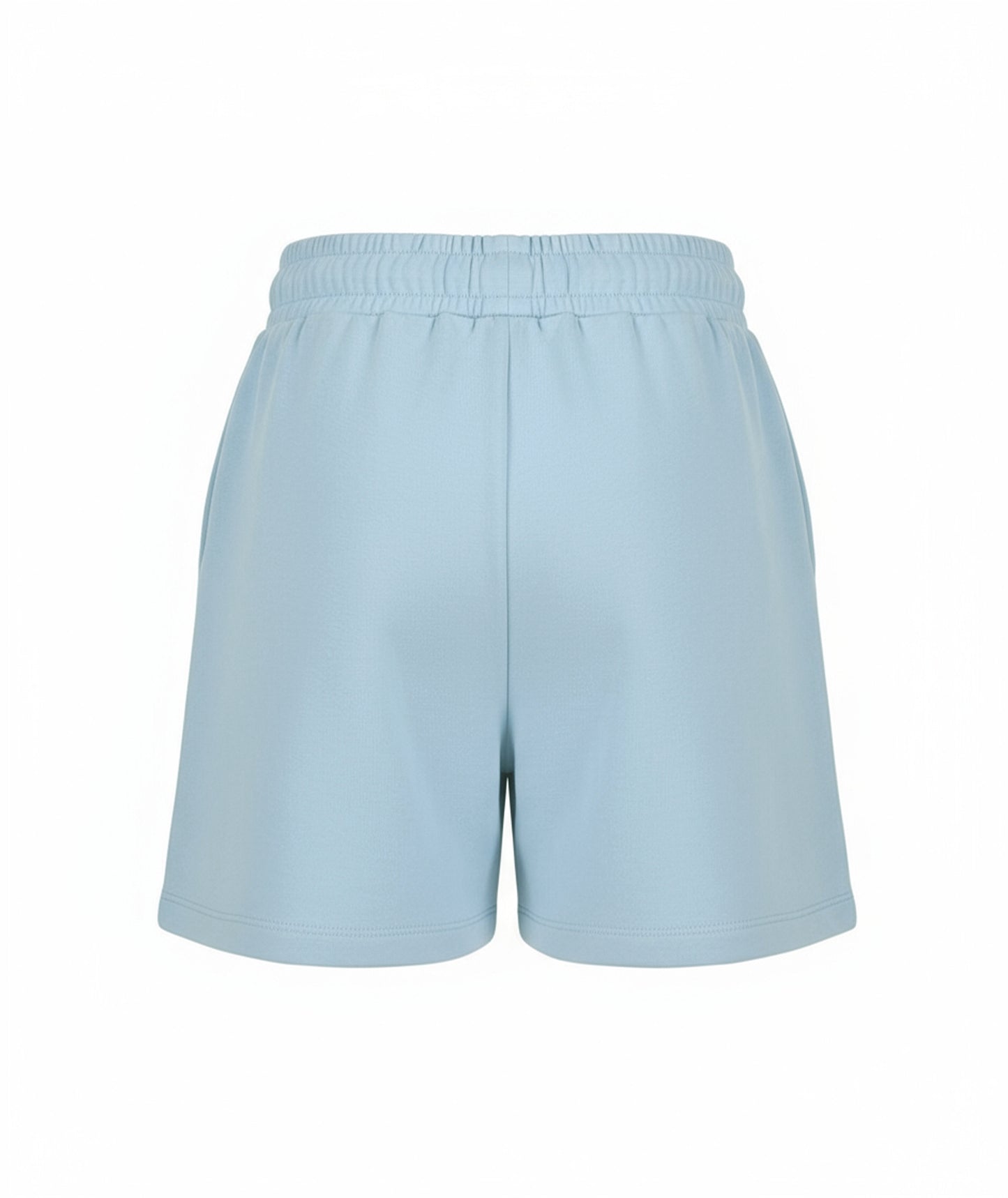 Baby Blue Cotton Girls Shorts