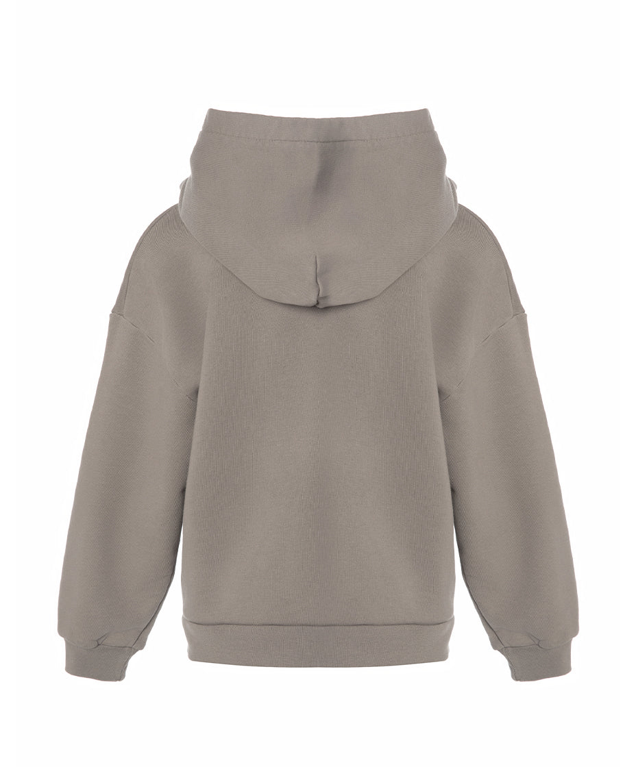 Taupe Cotton Boys Hoodie