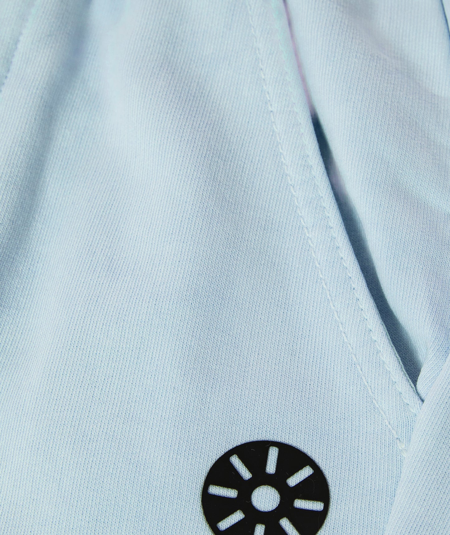 Baby Blue Cotton Girls Sweatpants