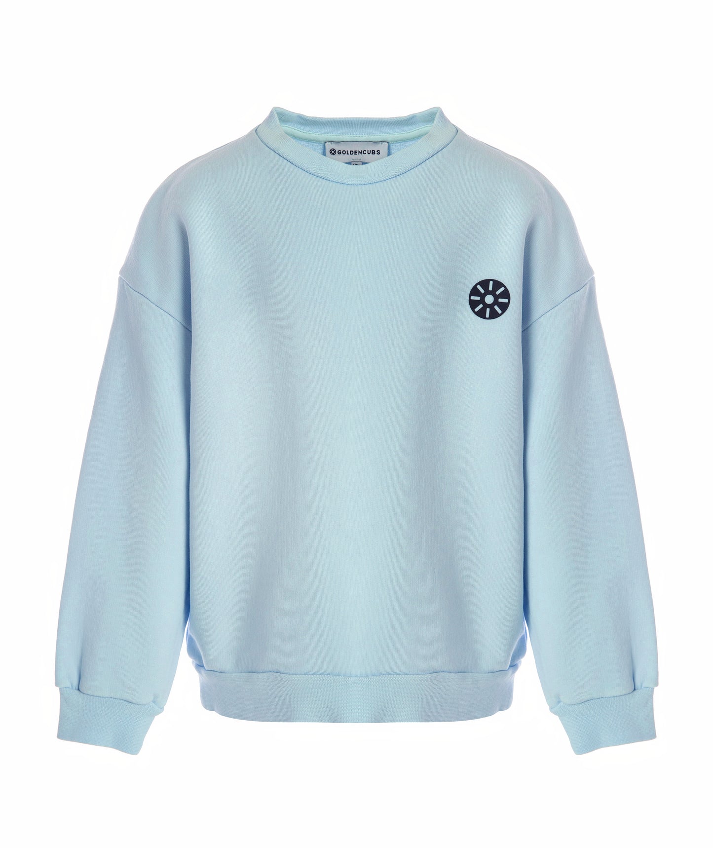 Baby Blue Cotton Girls Sweatshirt