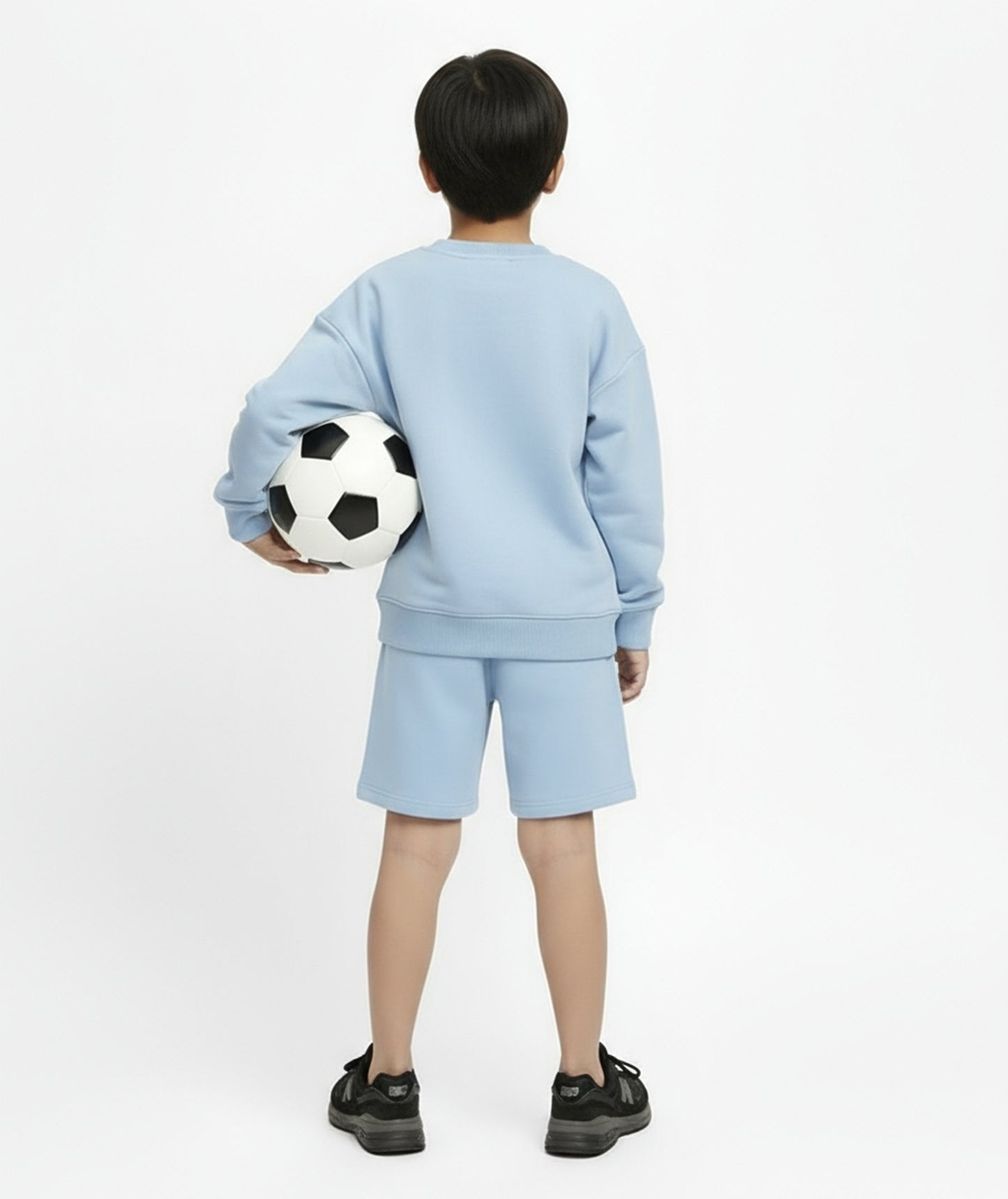 Baby Blue Cotton Boys Shorts