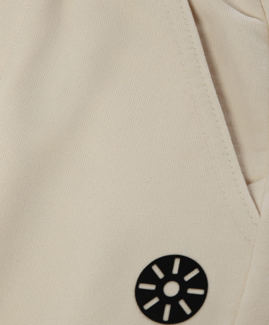 Cream Cotton Boys Sweatpants