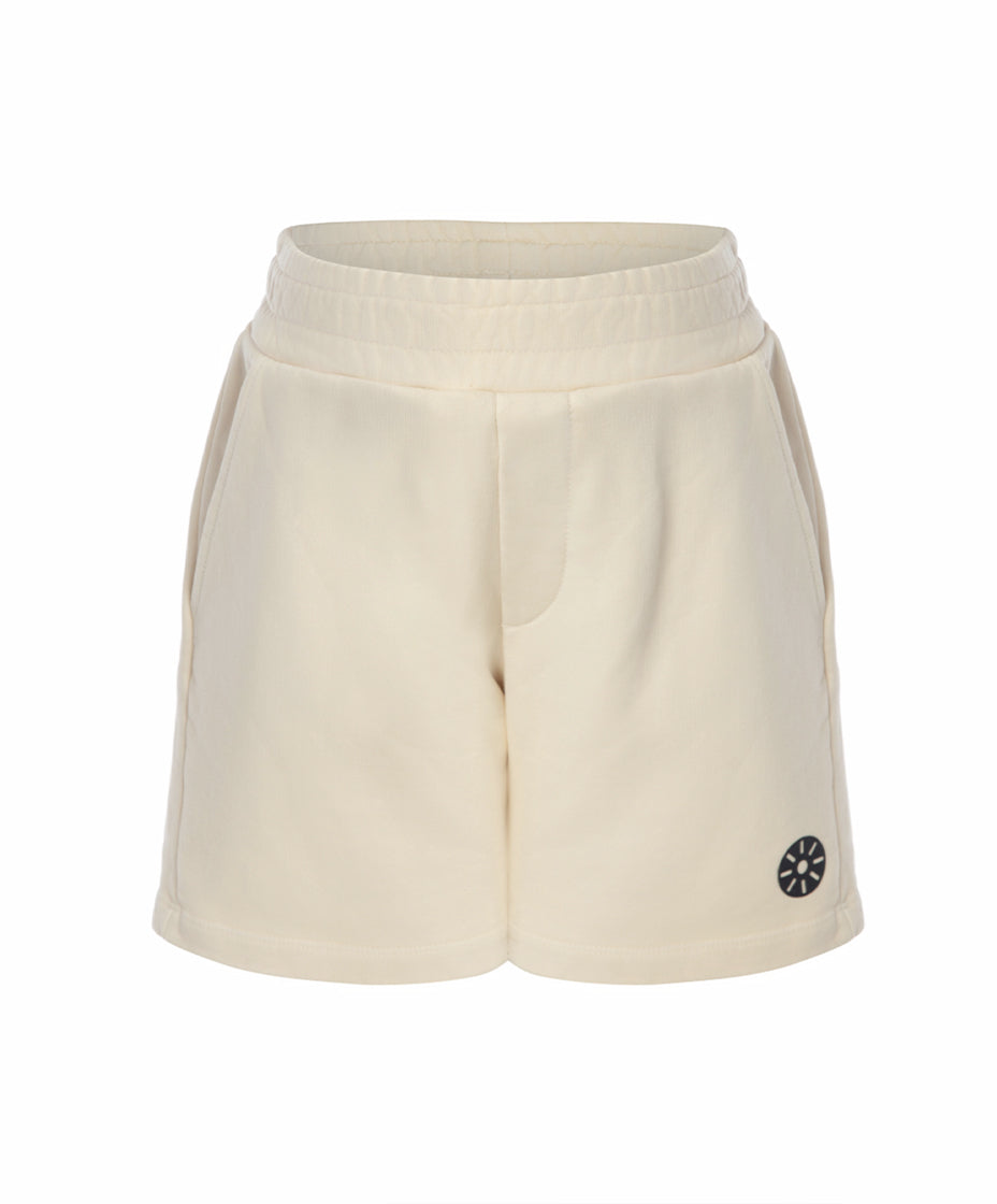 Cream Cotton Boys Shorts