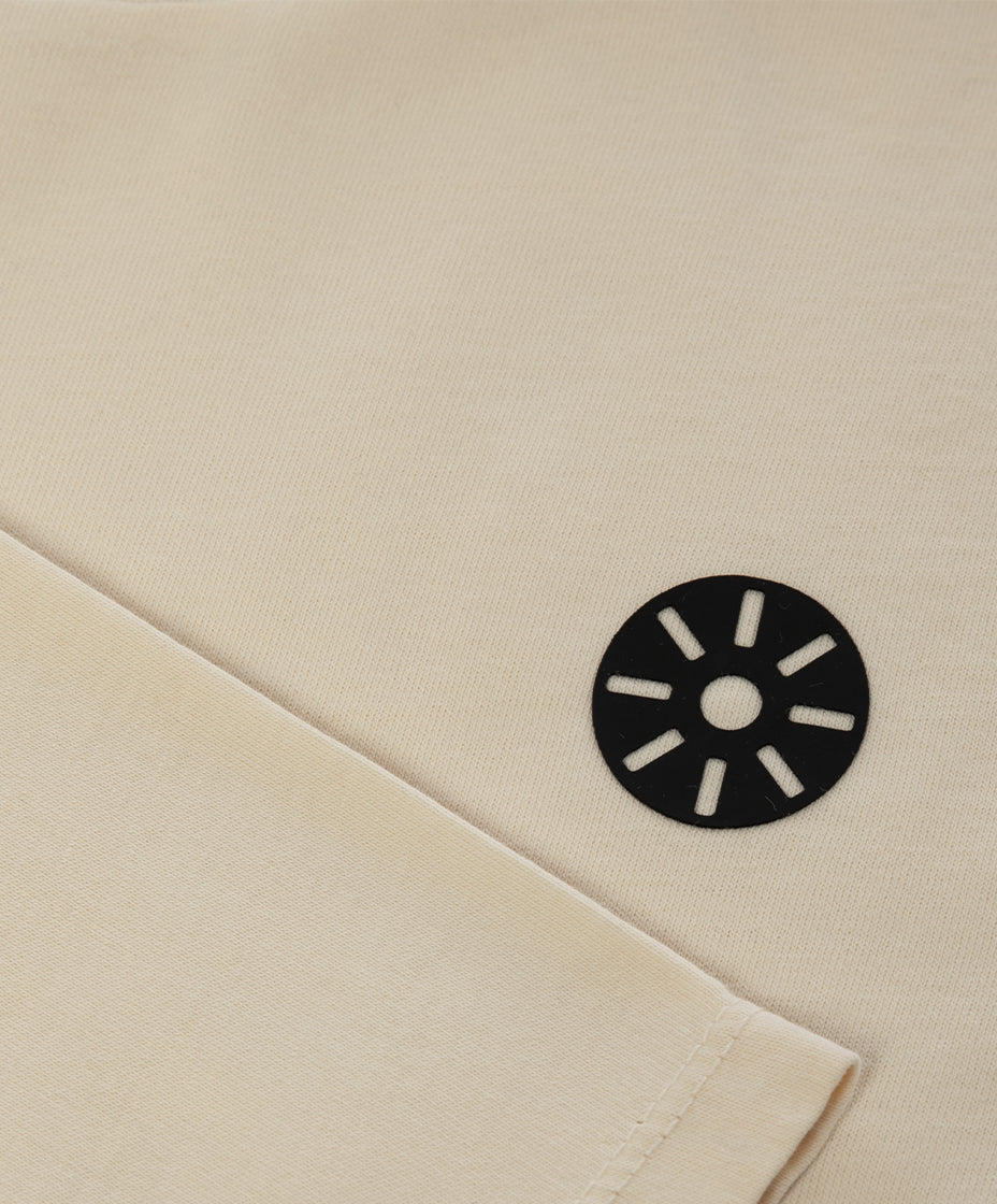 Cream Cotton Boys Long Sleeve T-Shirt