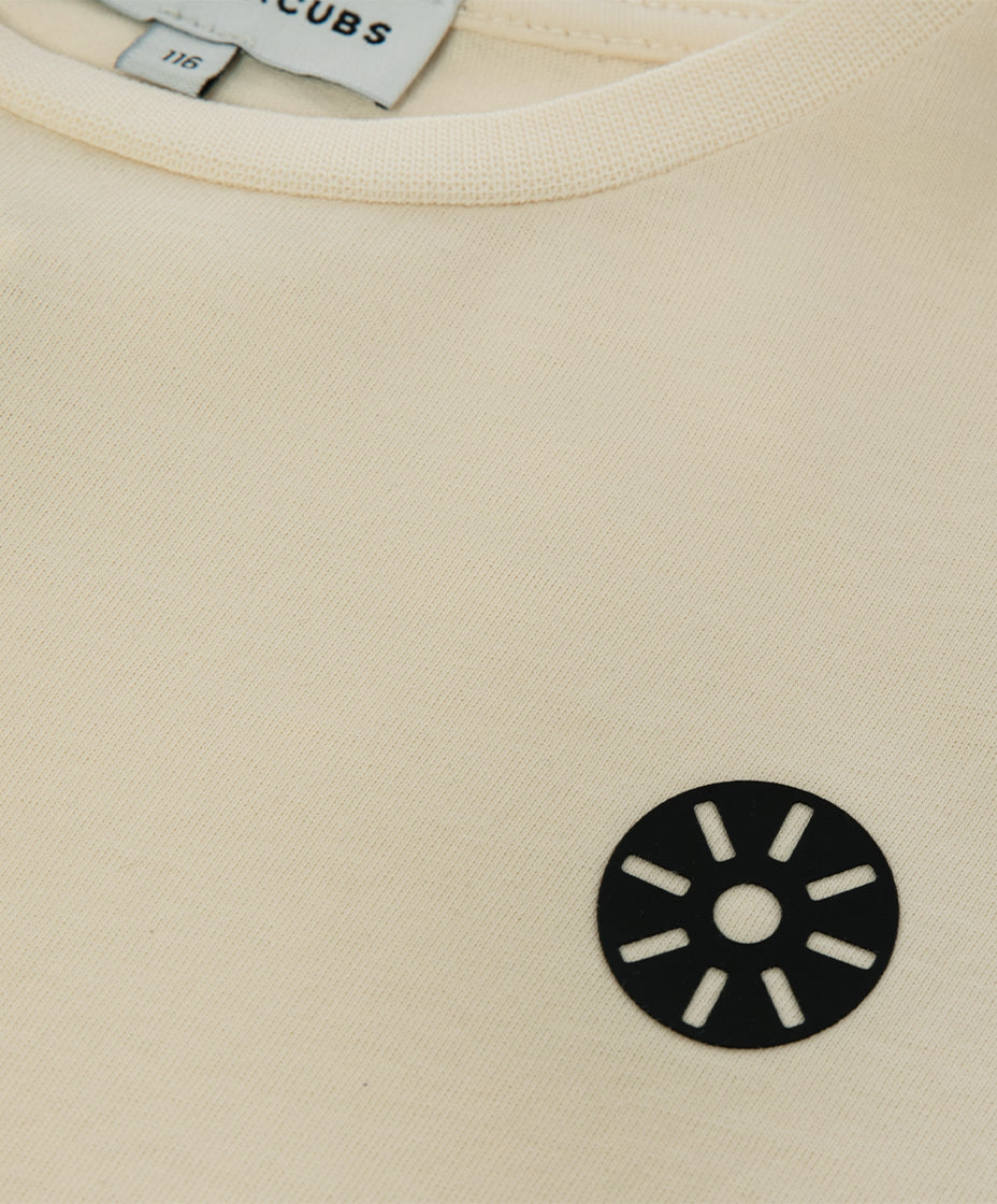 Cream Cotton Boys T-Shirt
