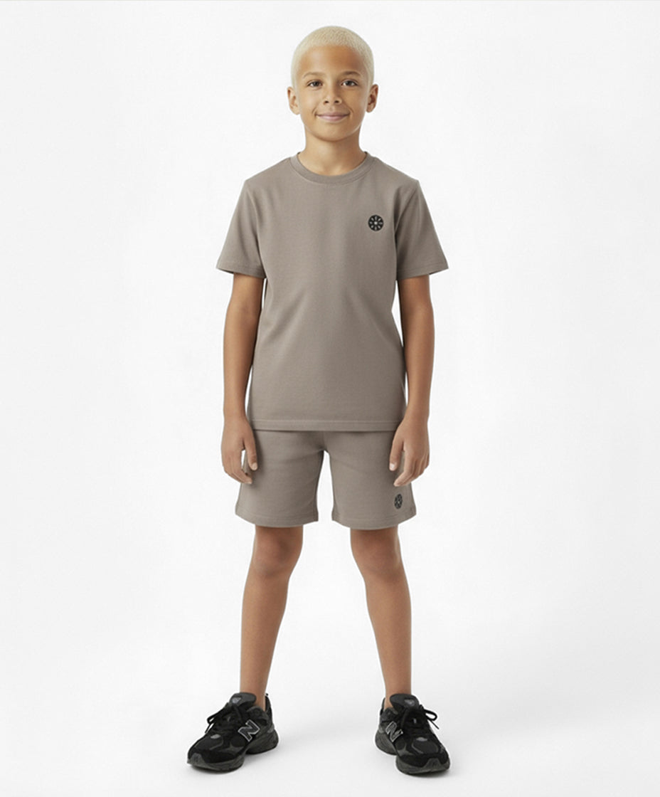 Taupe Cotton Boys Shorts