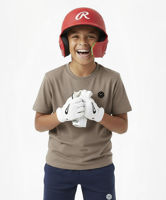 Taupe Cotton Boys T-Shirt