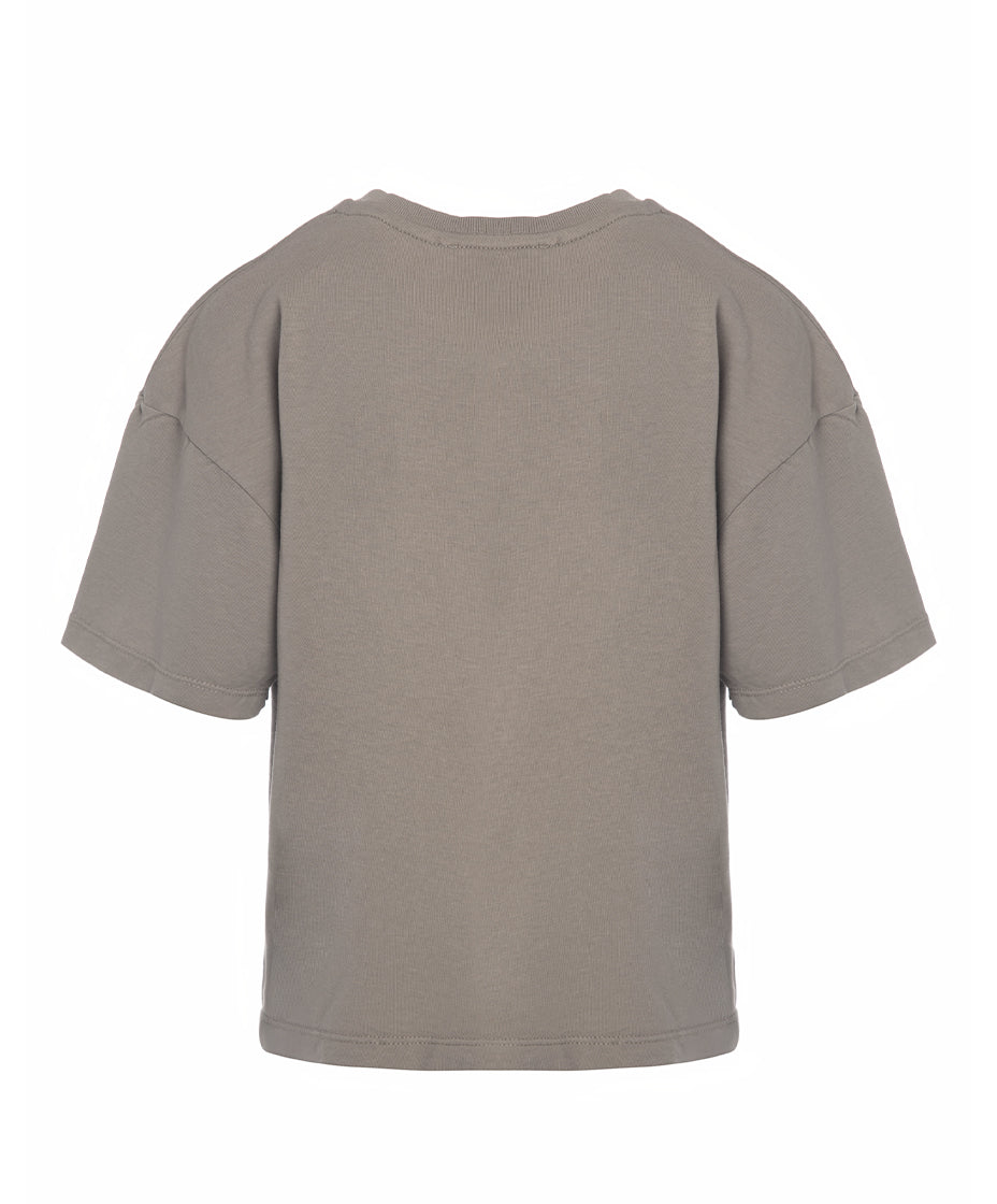 Taupe Cotton Boys T-Shirt