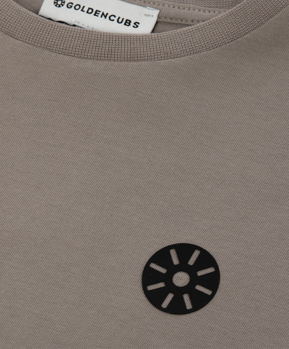 Taupe Cotton Boys T-Shirt