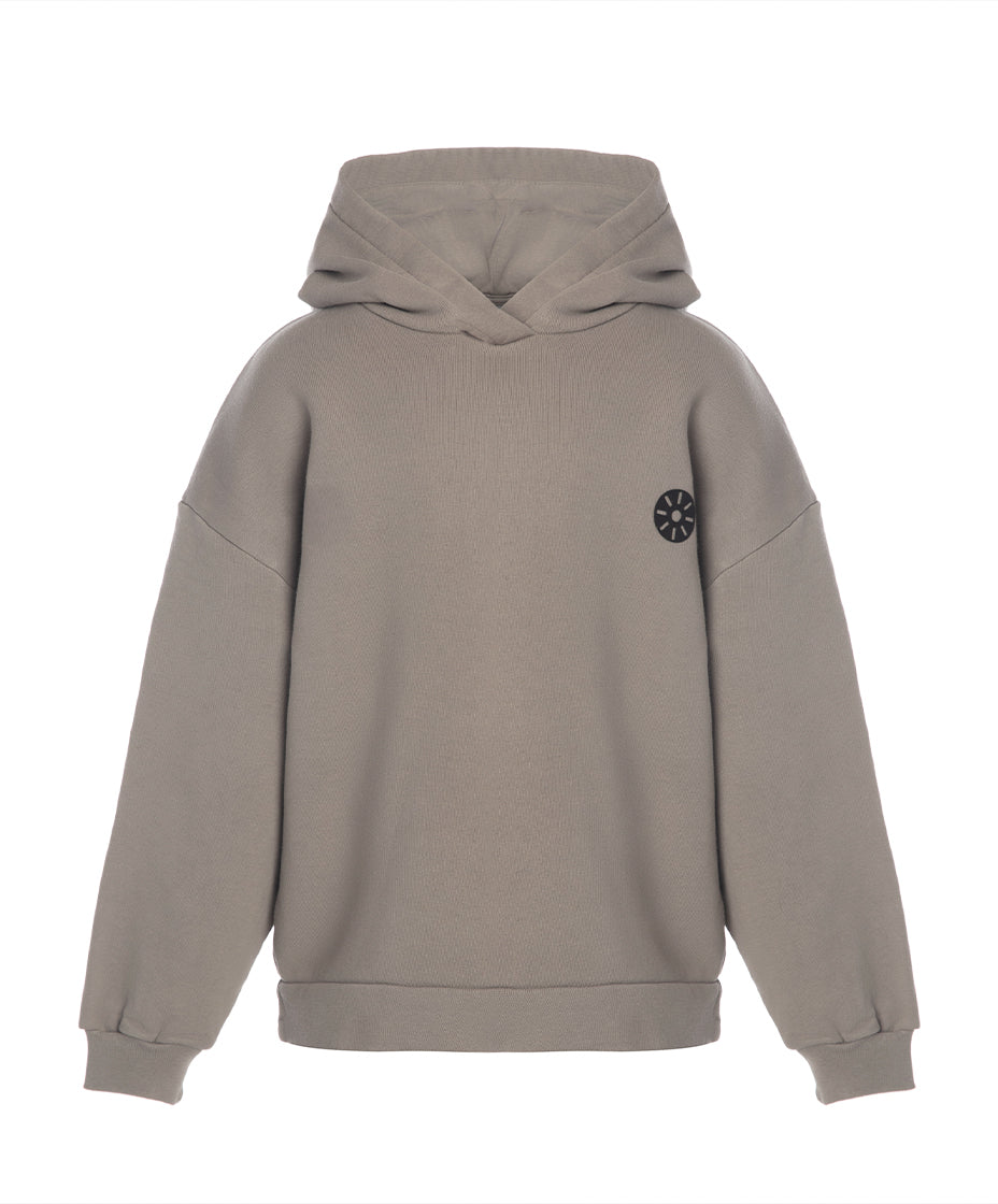 Taupe Cotton Boys Hoodie