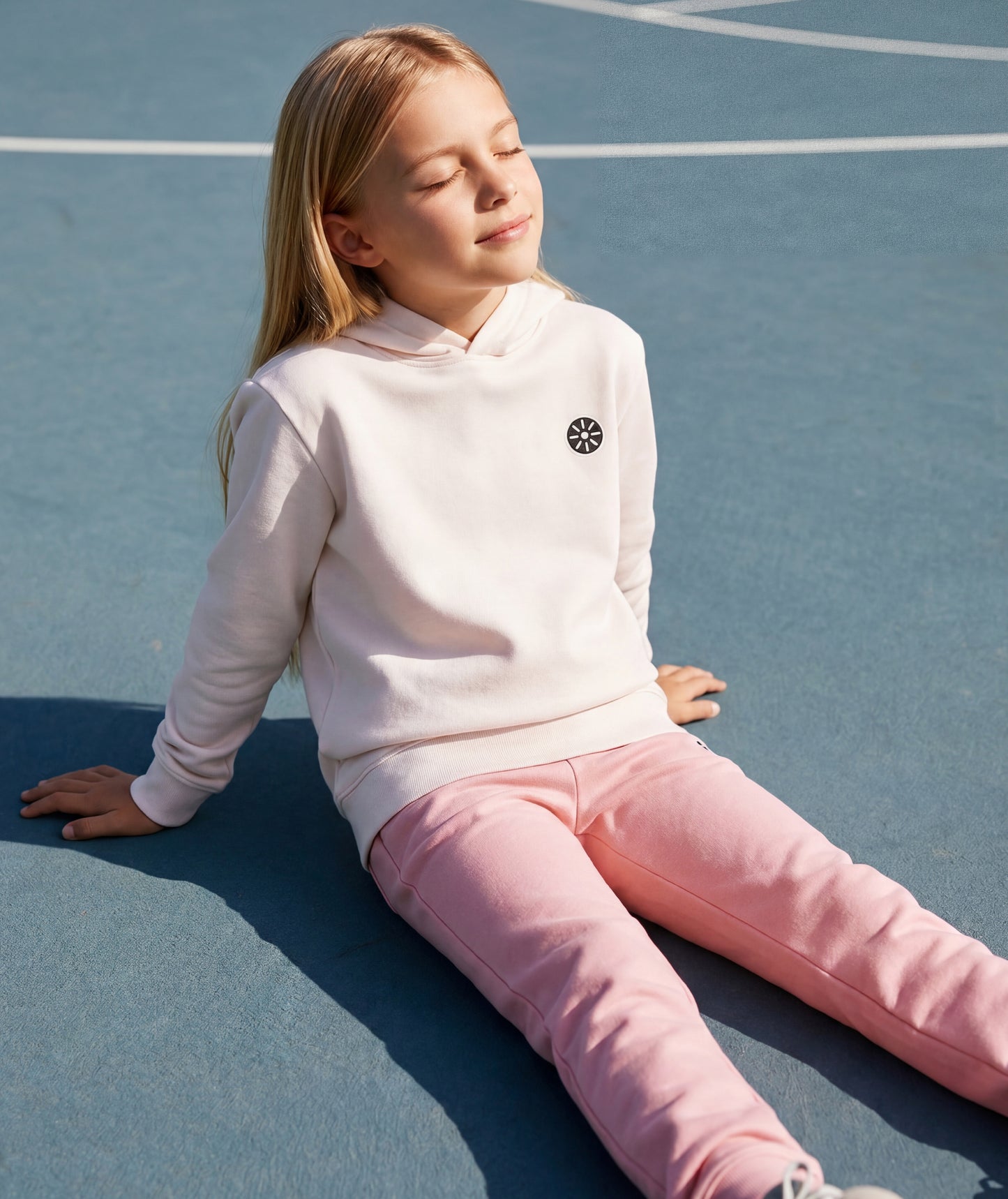 Pink Cotton Girls Flared Pants